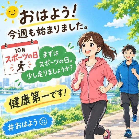 おはよう！今週も始まりました